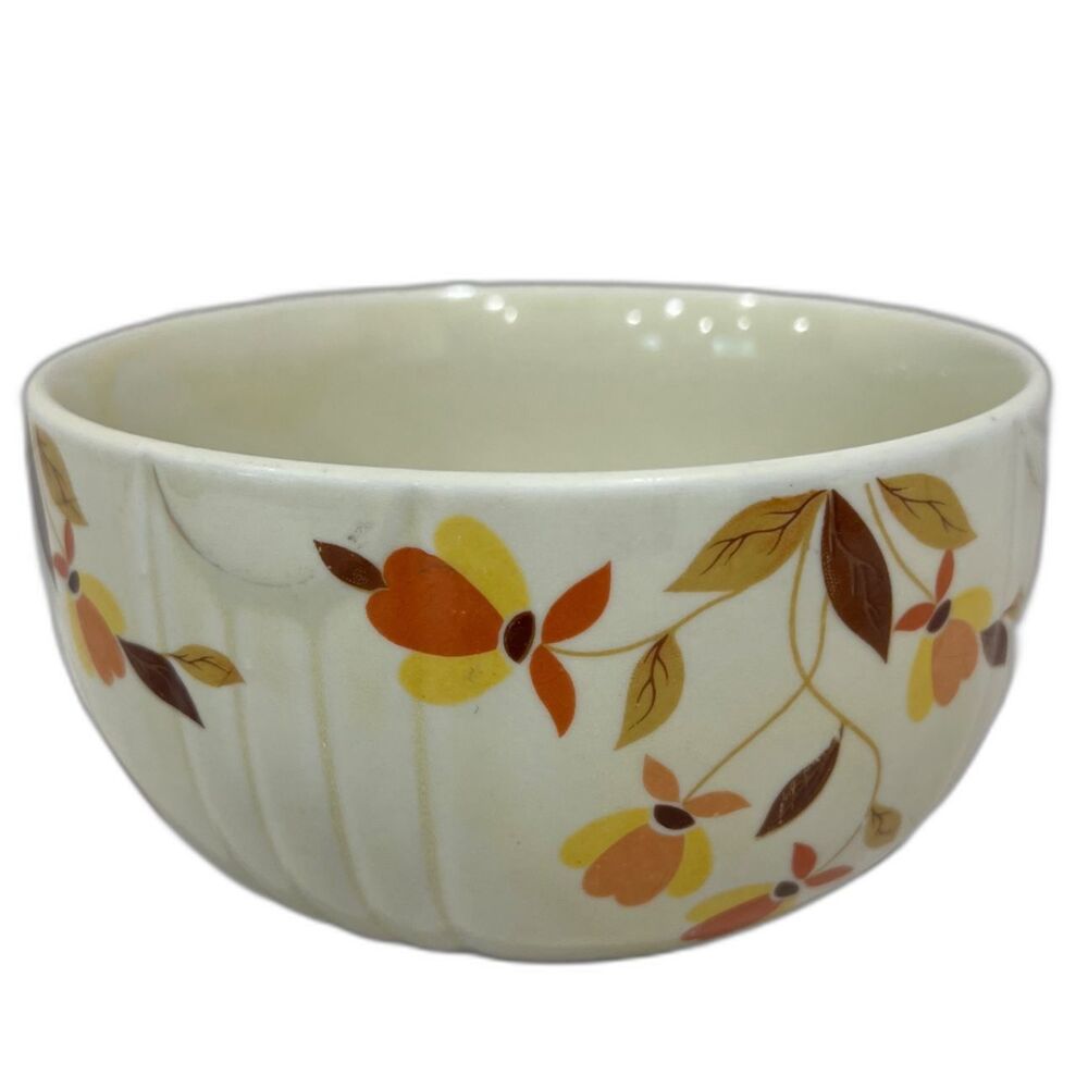 VTG 1960s Mid-Century Modern Bowl Halls Superior Quality Kitchenware Autumn Leaf - Picture 4 of 7